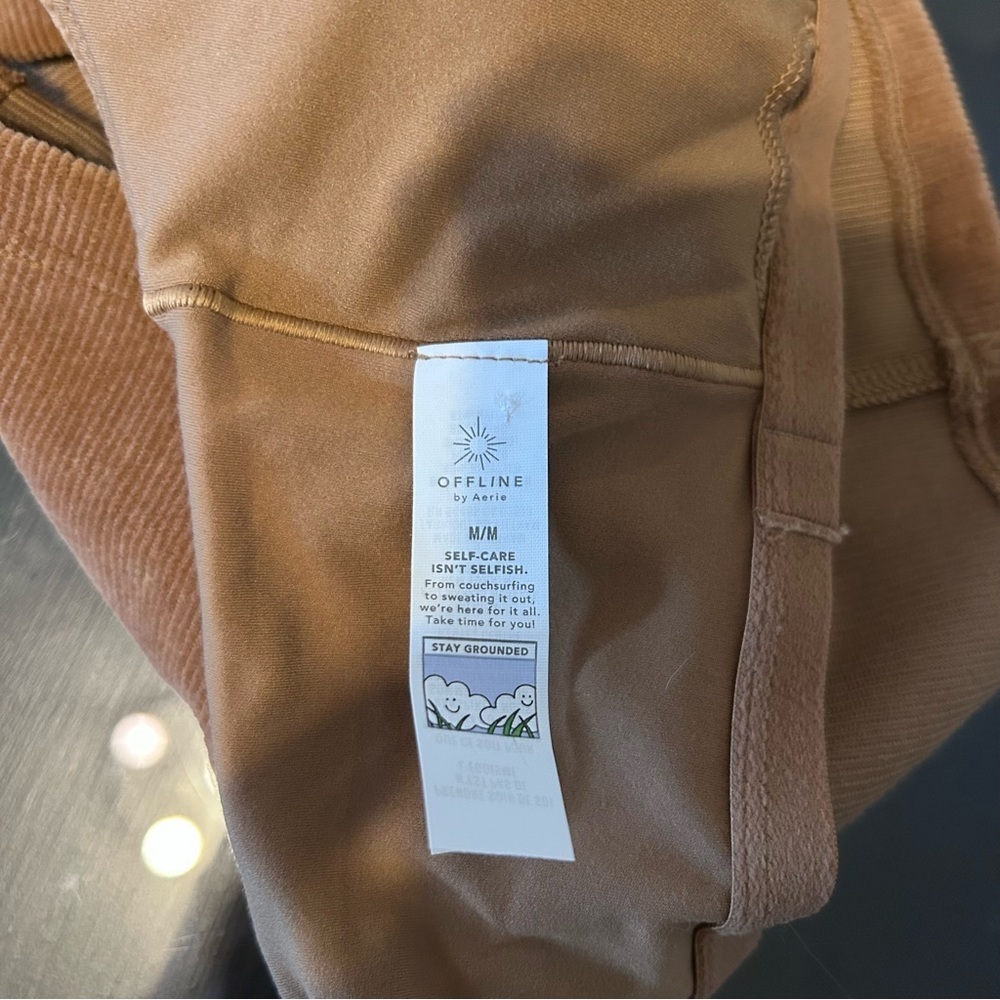 Offline by Aerie Corduroy Brown Sports Bra Size M - Picture 5 of 5